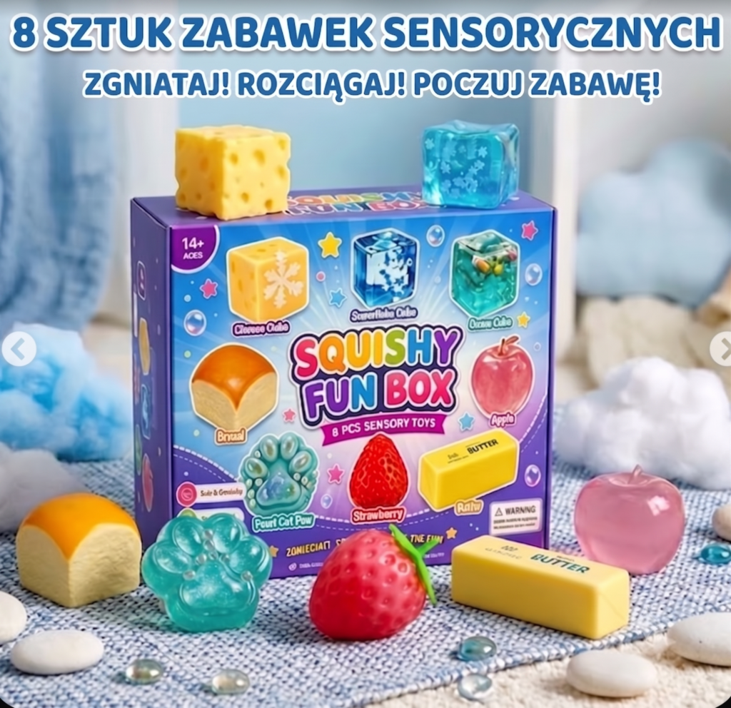 Gniotki antystresowe – zestaw