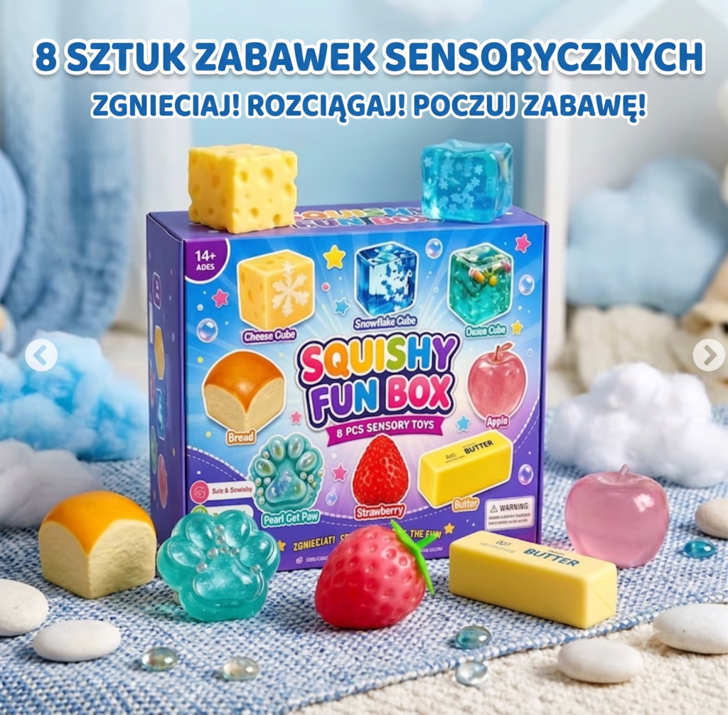 Gniotki antystresowe – zestaw